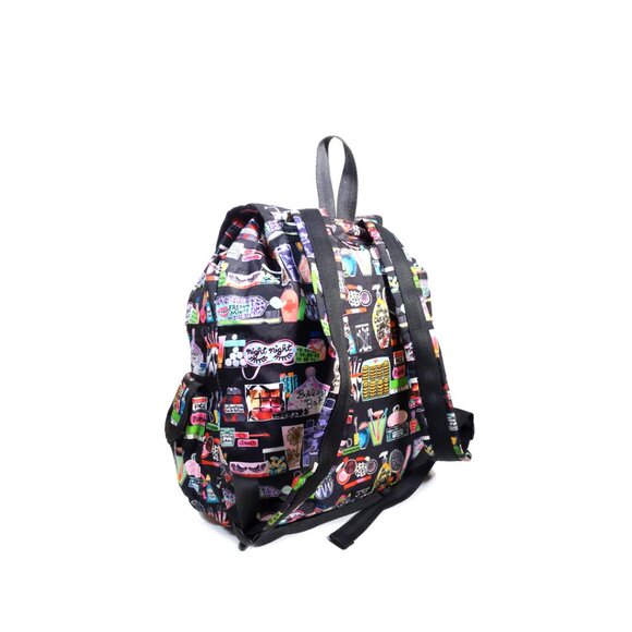 Lesportsac Backpack X Large Cosmetic Beauty Voyager backpack RARE main image 4